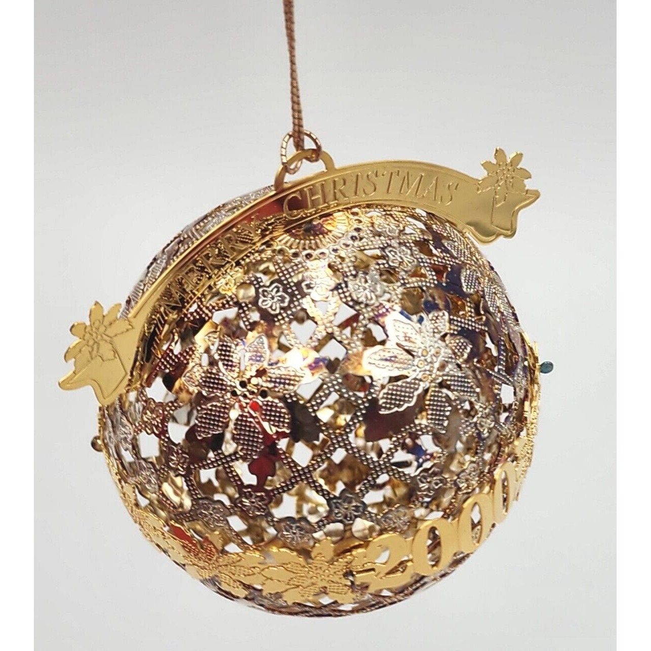 Wallace Silversmiths Christmas Ornament Silverplate Ball VTG Etsy