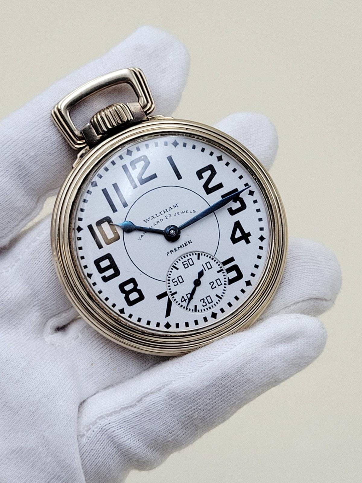 Gold waltham pocket watch - Etsy 日本