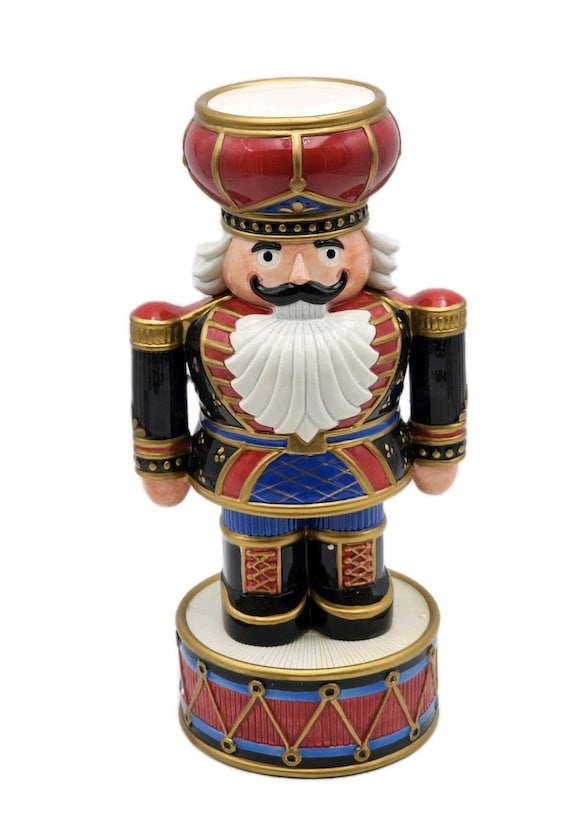 Fitz And Floyd Nutcracker Small Candleholder 13" … - image 1