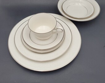 NORITAKE シンフォニーライン symphony line 6枚セット Noritake Ivory SORRENTO 7565 JAPAN Set of 7 Pieces Vintage Unique