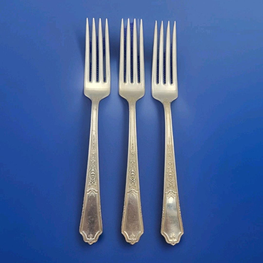1847 Rogers Bros Ancestral Silverplate IS Set of 3 Dinner Fork