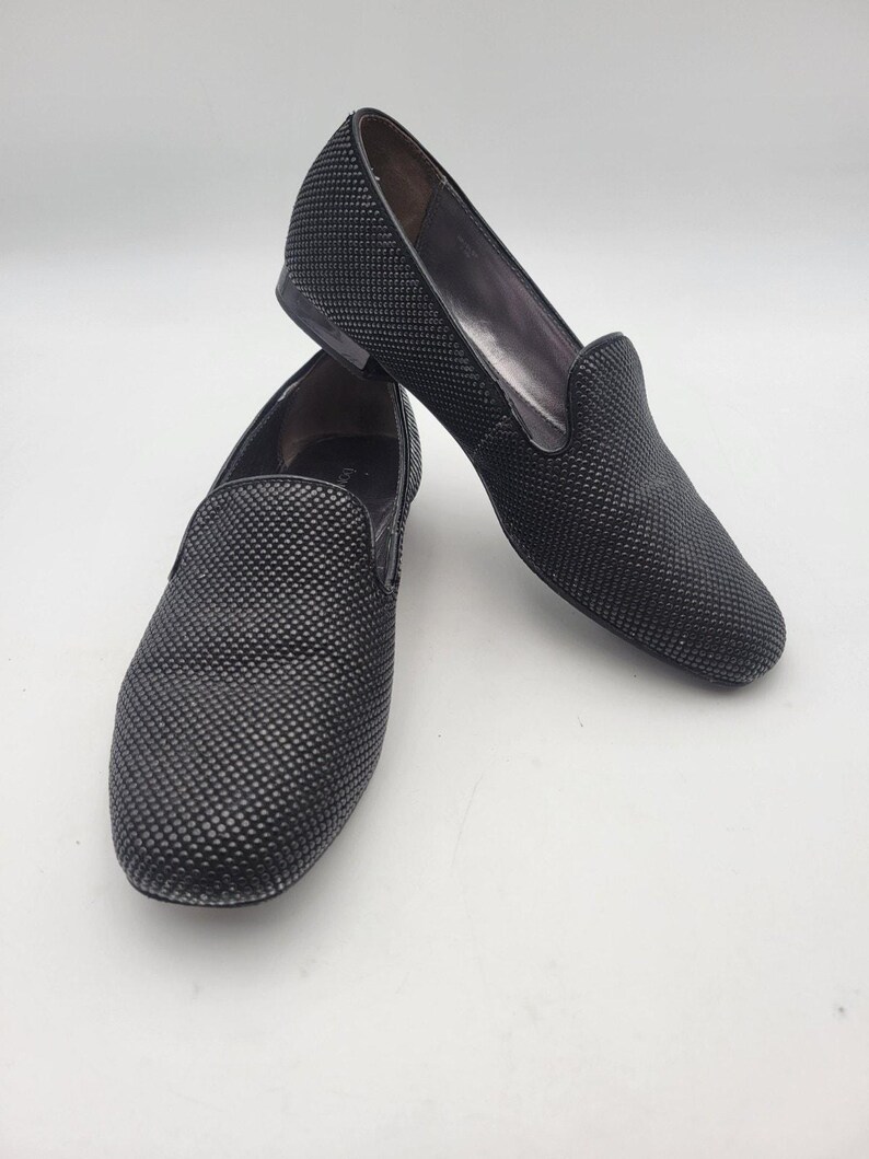 Donald J. Pliner Hazel Slip On Loafer Shoes Womens Black Embellished Suede 7.5M image 8