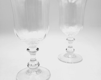Set of 2 MIKASA crystal FRENCH COUNTRYSIDE Water Goblet 7.5” Vtg