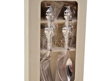 Juego de tenedor y cuchara infantil Lenox Baby Jewel Collection en caja original - Carousel