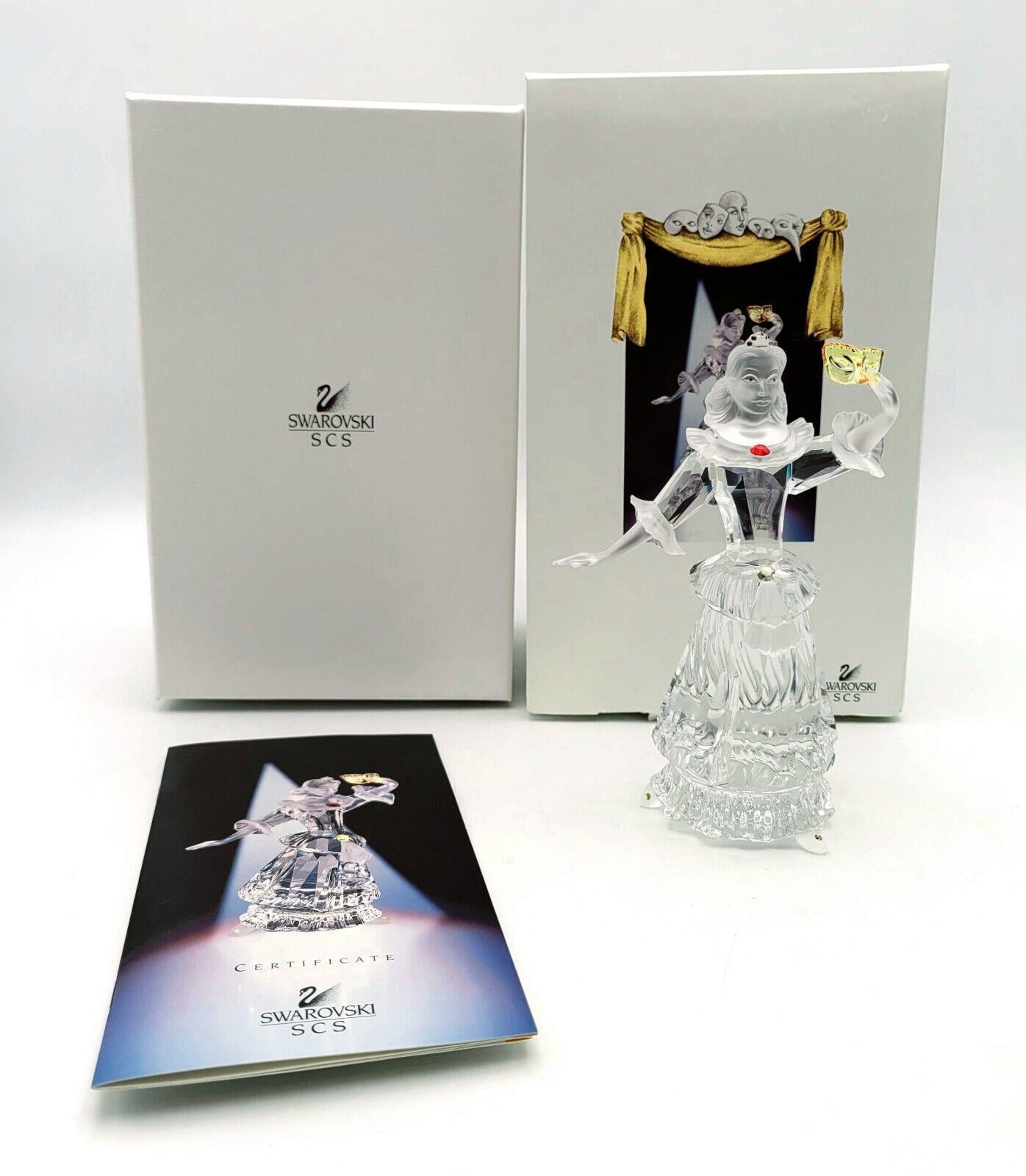 Swarovski Crystal Figurine “Masquerade” Columbine 2000 SCS box  COA MSRP 350.99