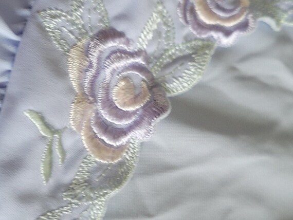 ShadowLine Long Sleeve Button Down Robe Blue Sz M… - image 7