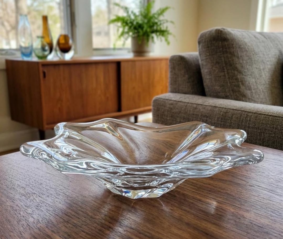 Baccarat Cadix Ashtray French Art Glass Vintage 8