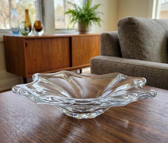 Baccarat Cadix Ashtray French Art Glass Vintage 8