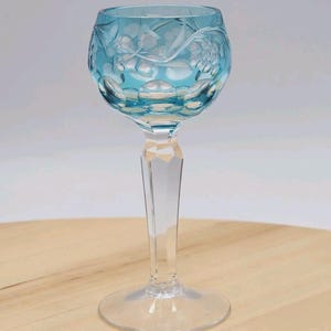 Juego de copas de cristal checo estilo bohemio vintage para licor: Copas de licor Rainbow Grapevine imagen 11
