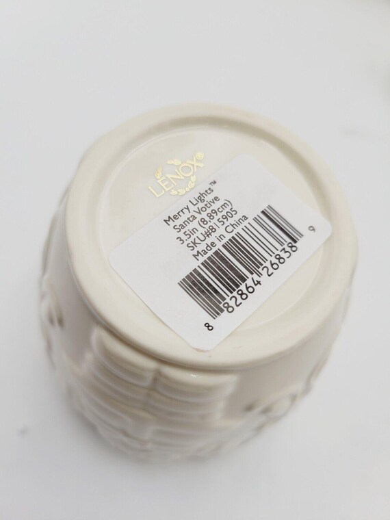 レノックス キャンドルホルダー メリーライト クリスマス サンタ