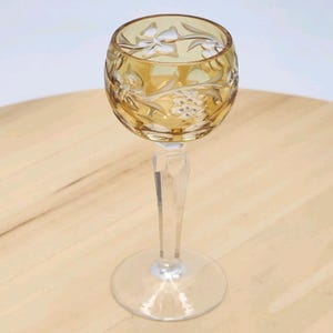Juego de copas de cristal checo estilo bohemio vintage para licor: Copas de licor Rainbow Grapevine imagen 17