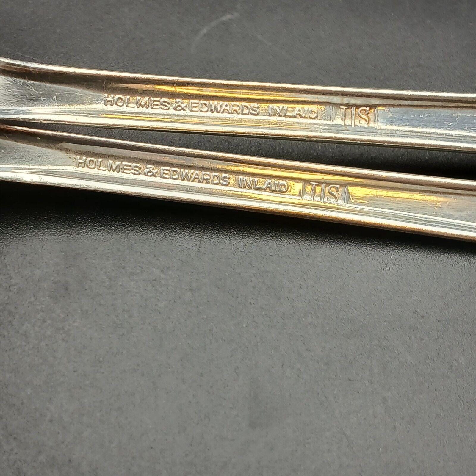 Set 2 Holmes and Edwards SPRING GARDEN Salad FORK Flatware