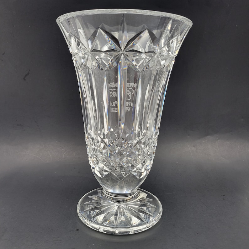 Waterford Crystal Large 10 Balmoral Vase Unique GTE Etsy