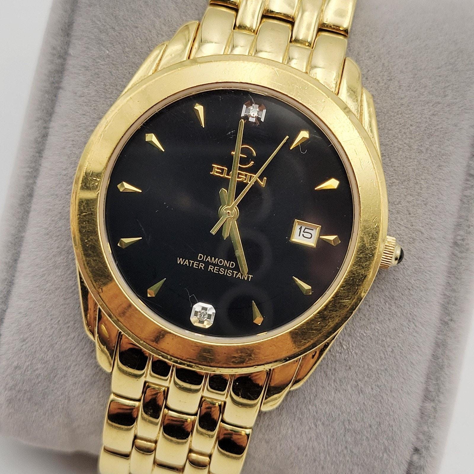 Elgin Diamond Watch Gold Elgin Diamond FG9031ST WRIST WATCH 33mm Diamond Casual Dress  main image 2