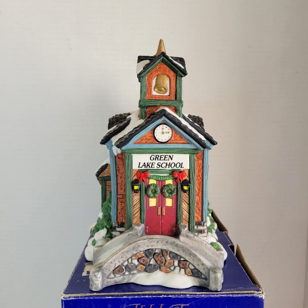 RETIRED. Grandeur Noel Victorian Village Green Lake School Etsy