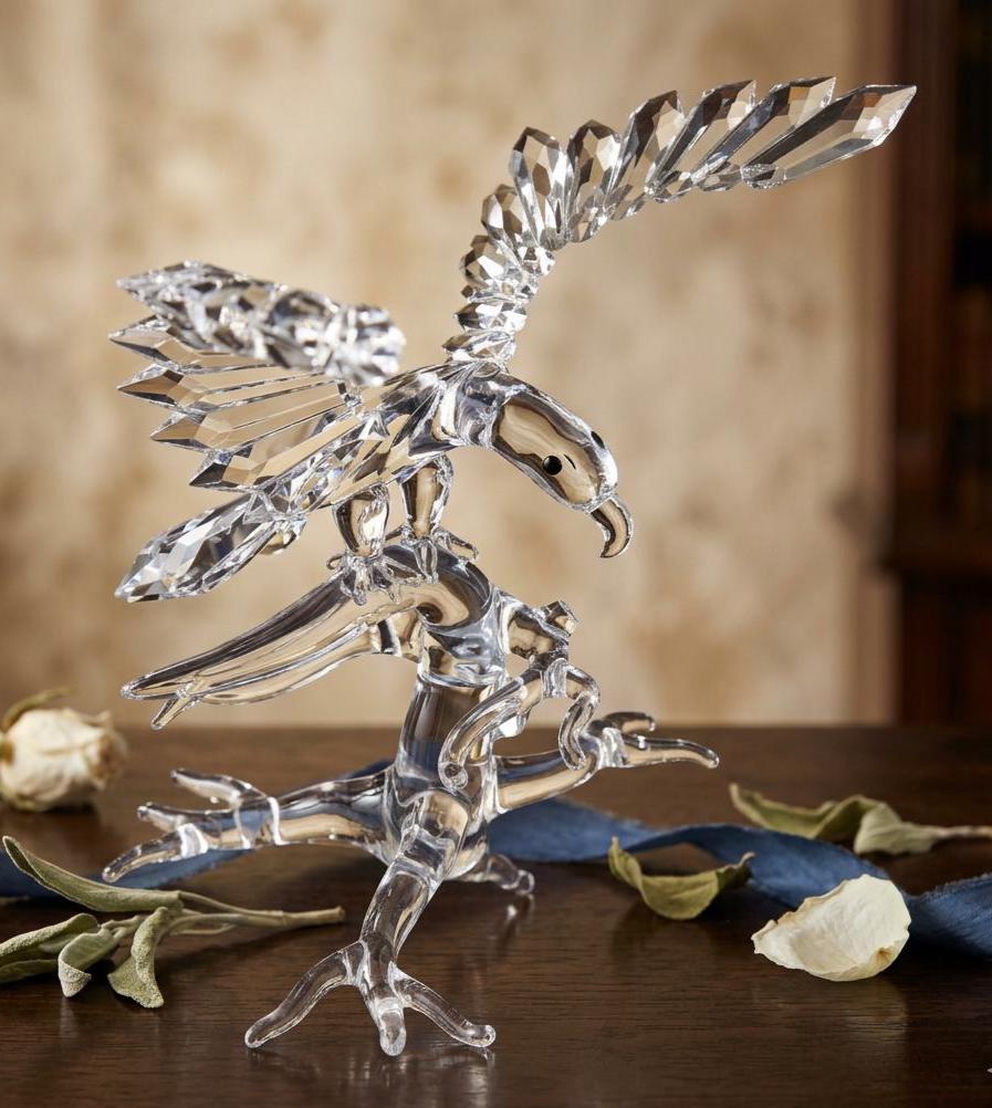 美品】 Crystal 鳥 置物 イーグル 美品】 Crystal 鳥 置物 イーグル