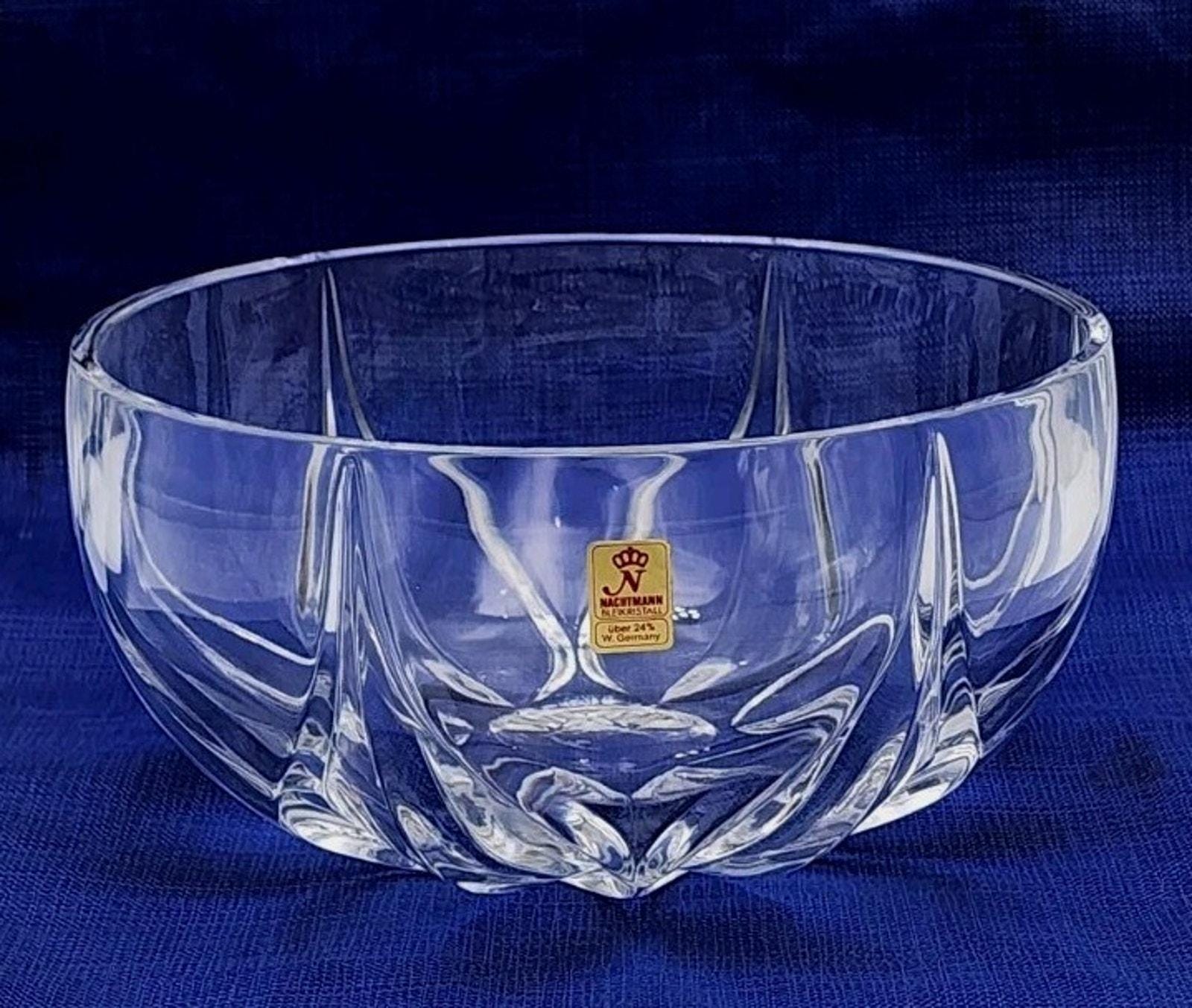 Nachtmann Krokus 22 cm Klarglasschale 24% Blei in OVP