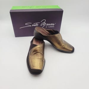 Boutique Italian Leather  Square Toe Dress Shoes-Gilded Gold Leaf & Marble Wash Mowrystown, Ohio 的待售正装男鞋| Facebook Marketplace | Facebook main image 3