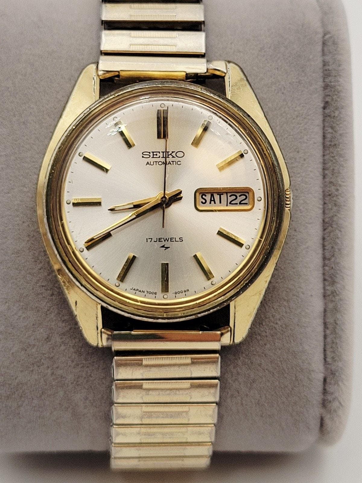 SEIKO Watch 7006-8007 Automatic Day Date Men display picture 2