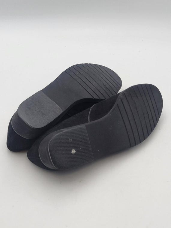 Cole Haan Black Suede Slip-On Loafers Cole Haan Black Suede Slip-on Loafers Sz 7 B Made in Brazil  main image 4