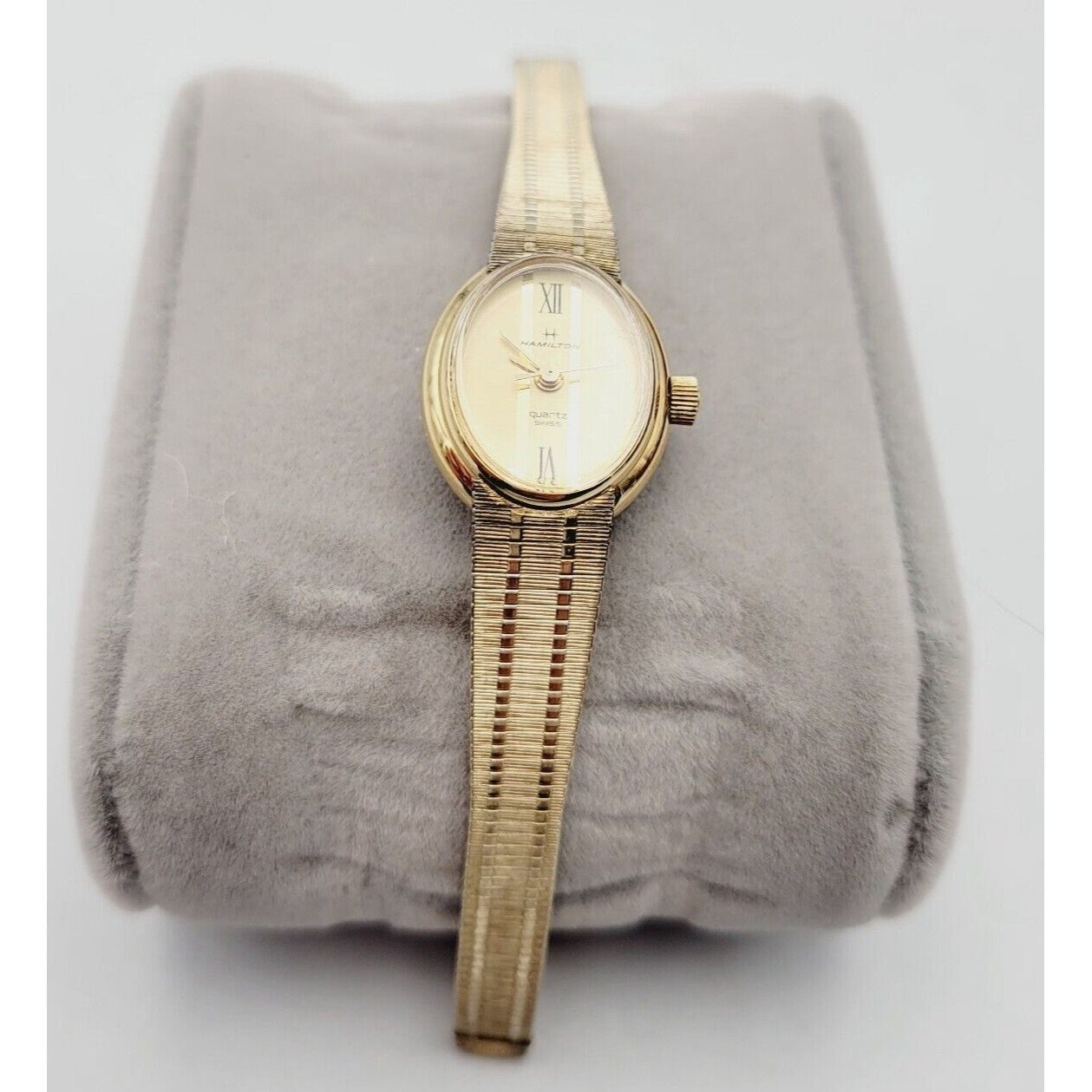 VINTAGE Hamilton Priscilla Quartz Ladies WRISTWATCH 1/40 10k USA 1940 Ladies Hamilton Wristwatch USA | Caliber 780 | 17  main image 4