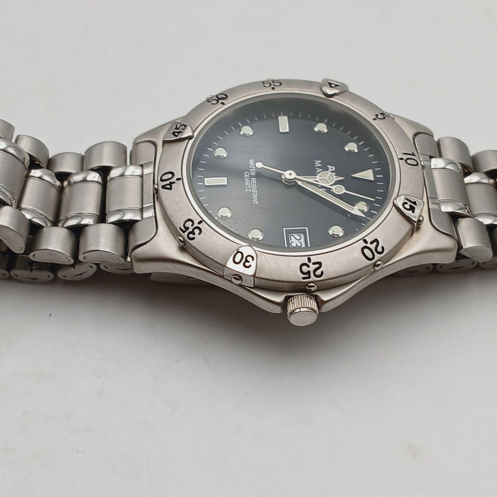 AVIA MARINER Watch QUARTZ BLACK DIAL 167602 JAPAN MEN\'S New Battery Vtg Avia Wristwatches for sale | eBay main image 4