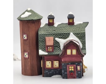 Dickens Collectibles Classic Series VTG 1996 Porcelain Lighted House BOXED