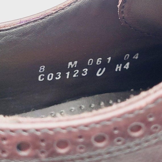 Vtg COLE HAAN Preston Brown Leather Classic Wingtip Oxford  display picture 1
