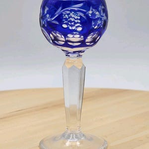 Juego de copas de cristal checo estilo bohemio vintage para licor: Copas de licor Rainbow Grapevine imagen 19