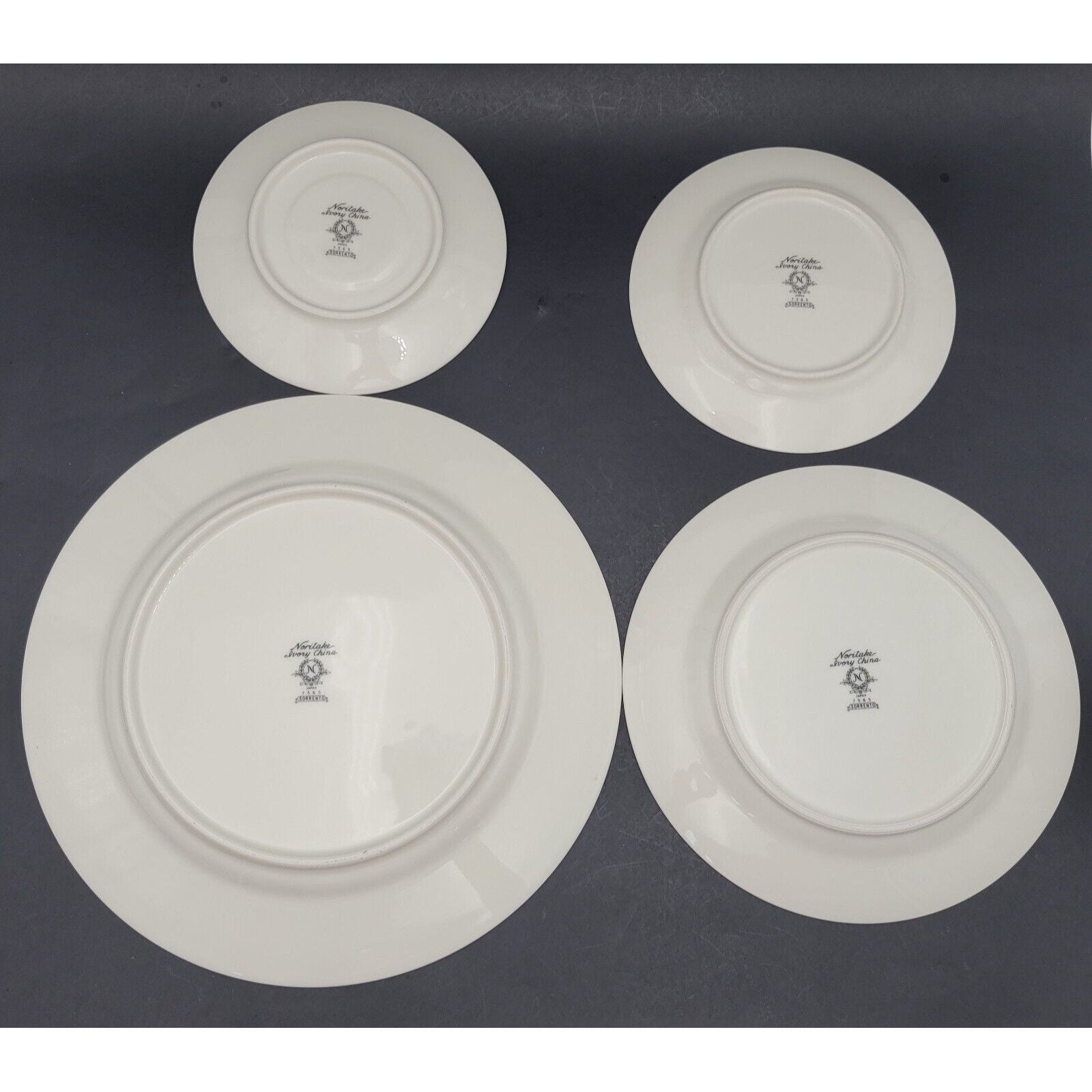 Noritake Ivory SORRENTO 7565 JAPAN Set of 7 Pieces Vintage Unique