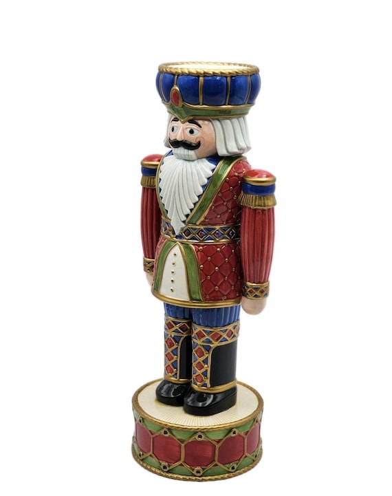 Fitz And Floyd Nutcracker Large Candleholder 16" … - image 5