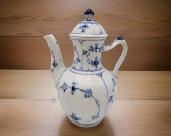 ヴィンテージ ロイヤル コペンハーゲン ブルー フルーテッド プレーン