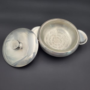 Vintage Reed and Barton Silverplate Bowl with Lid and Glass bowl 1171