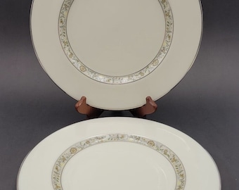 2er Set Lenox Springdale Speiseteller mit Platinzier