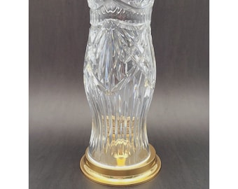 Waterford Crystal &#39;America&#39;s Heritage&#39; Thomas Jefferson Hurricane Lamp 12&quot;