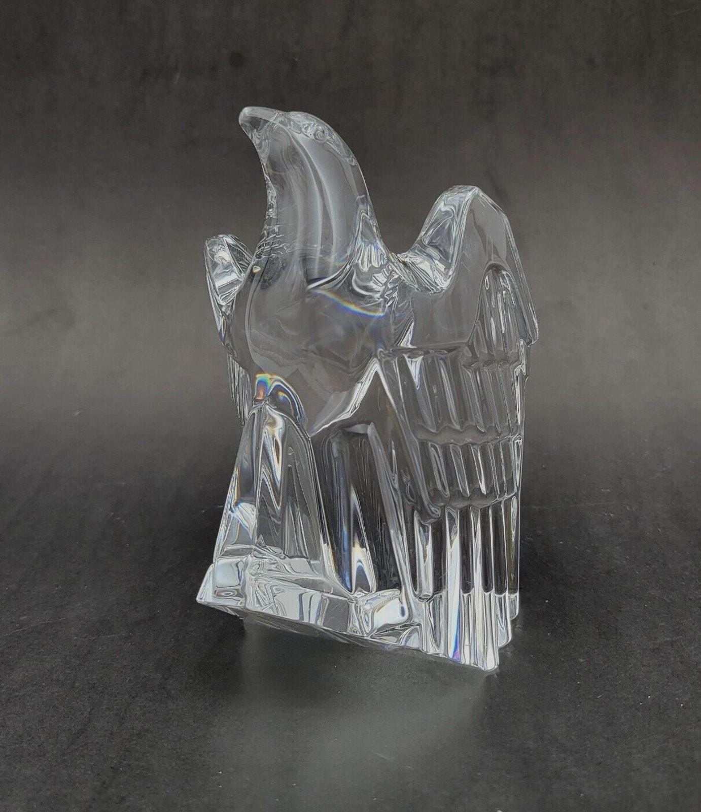 STEUBEN EAGLE スチューベン　クリスタル　イーグル　置物 Steuben Eagle Bird Figurine Art Glass Vtg Signed Crystal Glass