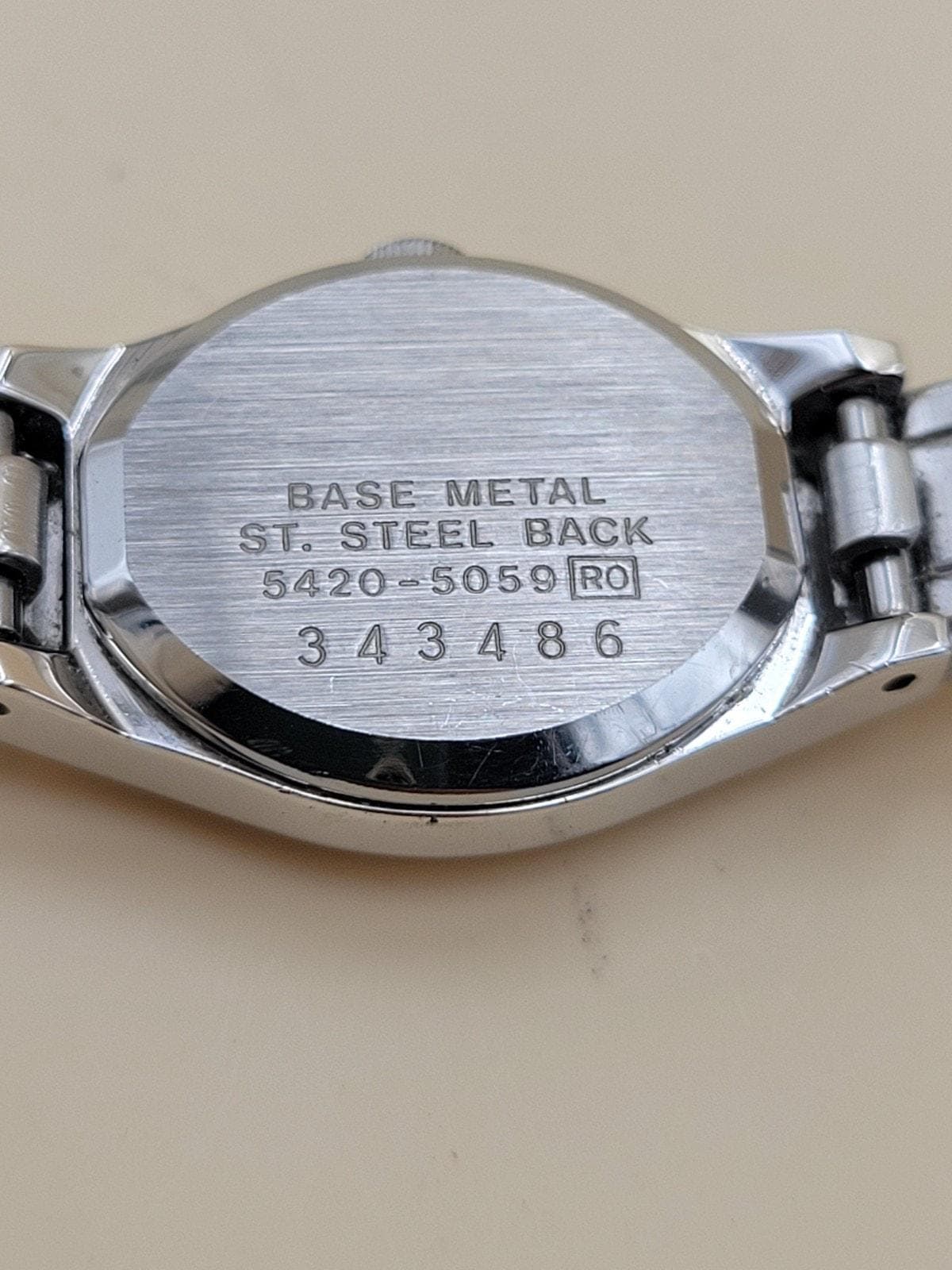 VTG Seiko Women's Quartz Dress Watch 5420-5059 Octagon Silver Tone