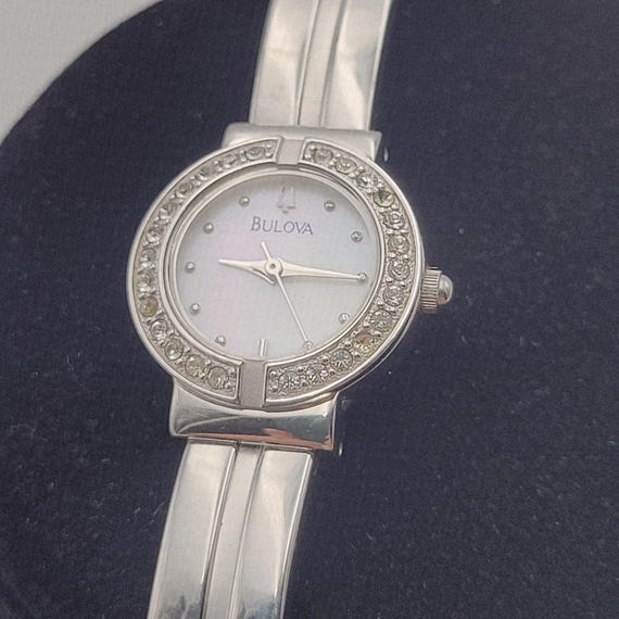 Bulova C899175 Woman Watch Quartz Silver Wristwatch Vtg Bulova C899175 Woman Watch Quartz Silver Wristwatch Vtg - Etsy main image 4
