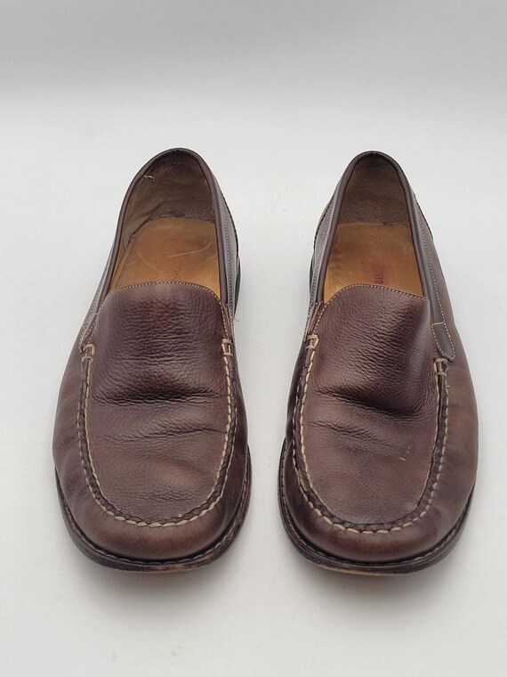 Vintage Johnston & Murphy Leather Loafers: Men display picture 3