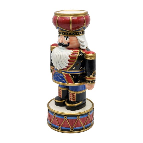 Fitz And Floyd Nutcracker Small Candleholder 13" … - image 6