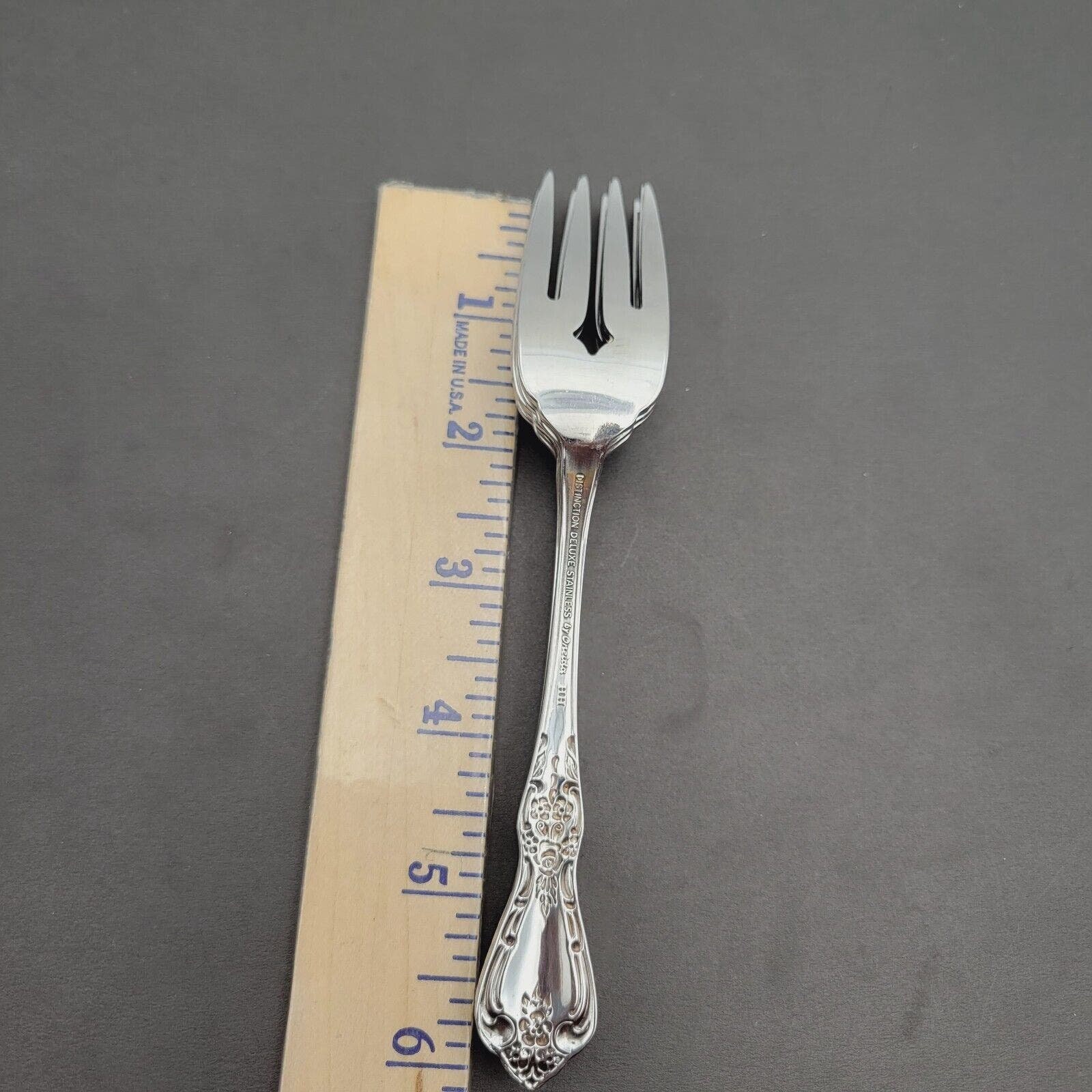 Set of 6 Oneida Salad Fork KENNETT Square Distinction Deluxe