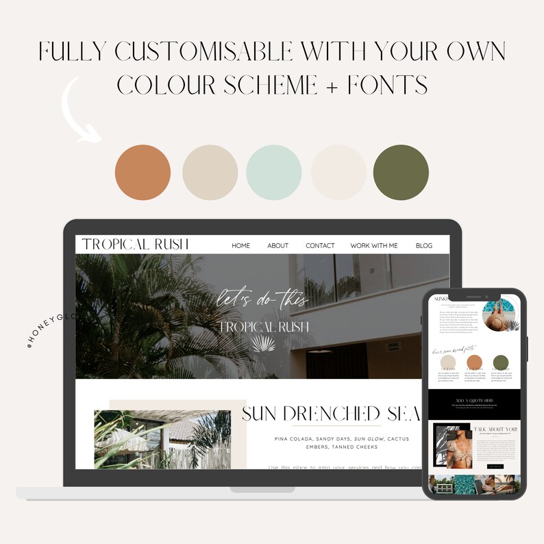 Showit Coach Template Entrepreneur Website Template Boho Etsy