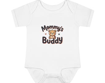 Body per neonati "L'amico della mamma" / Body per neonati con orsetto carino