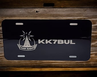 Personalized Ham Radio Call Sign License Plate