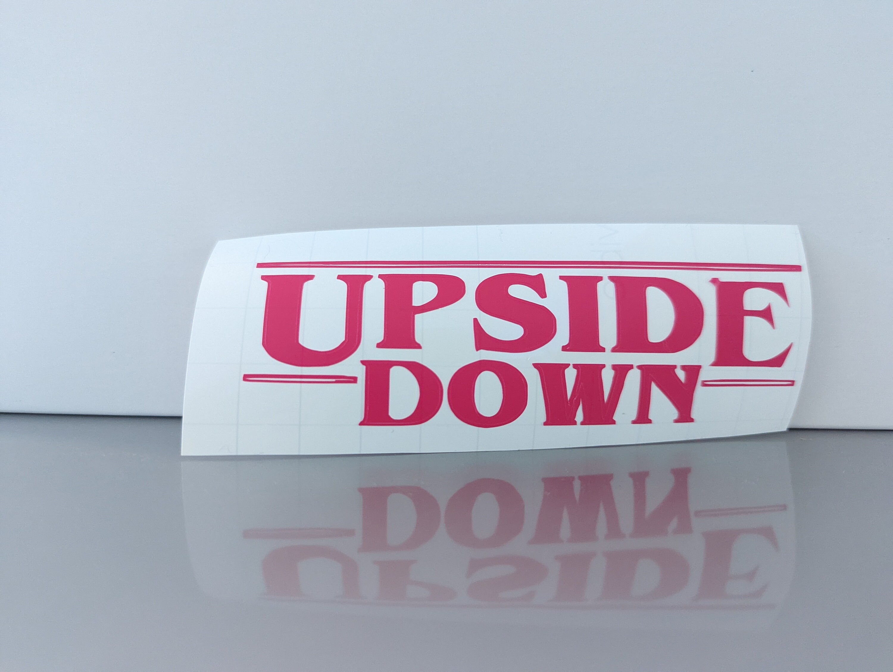 The Upside Down Vinyl Sticker Etsy