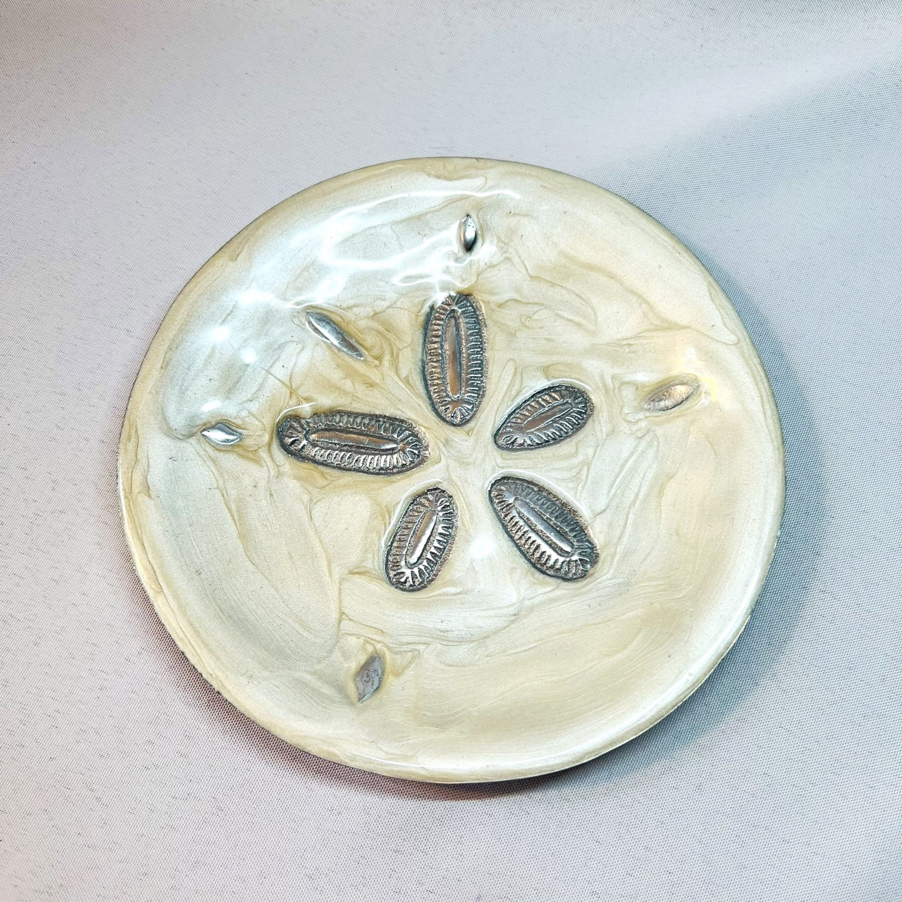 Small Pewter Sand Dollar  Coastal Gifts, Home Accents & Decor