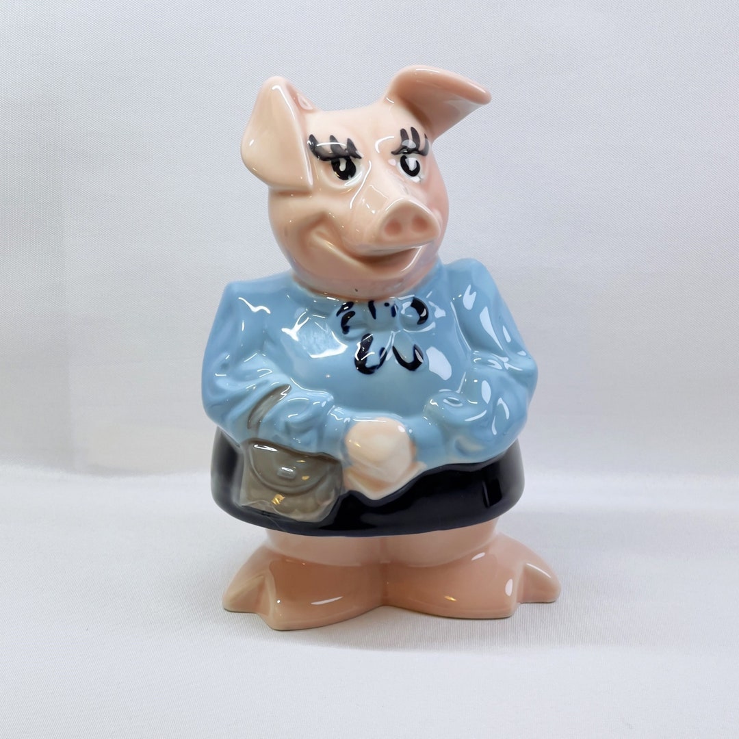 Wade England Vintage Piggy Bank Anthropomorphic Natwest Lady Hilary ...