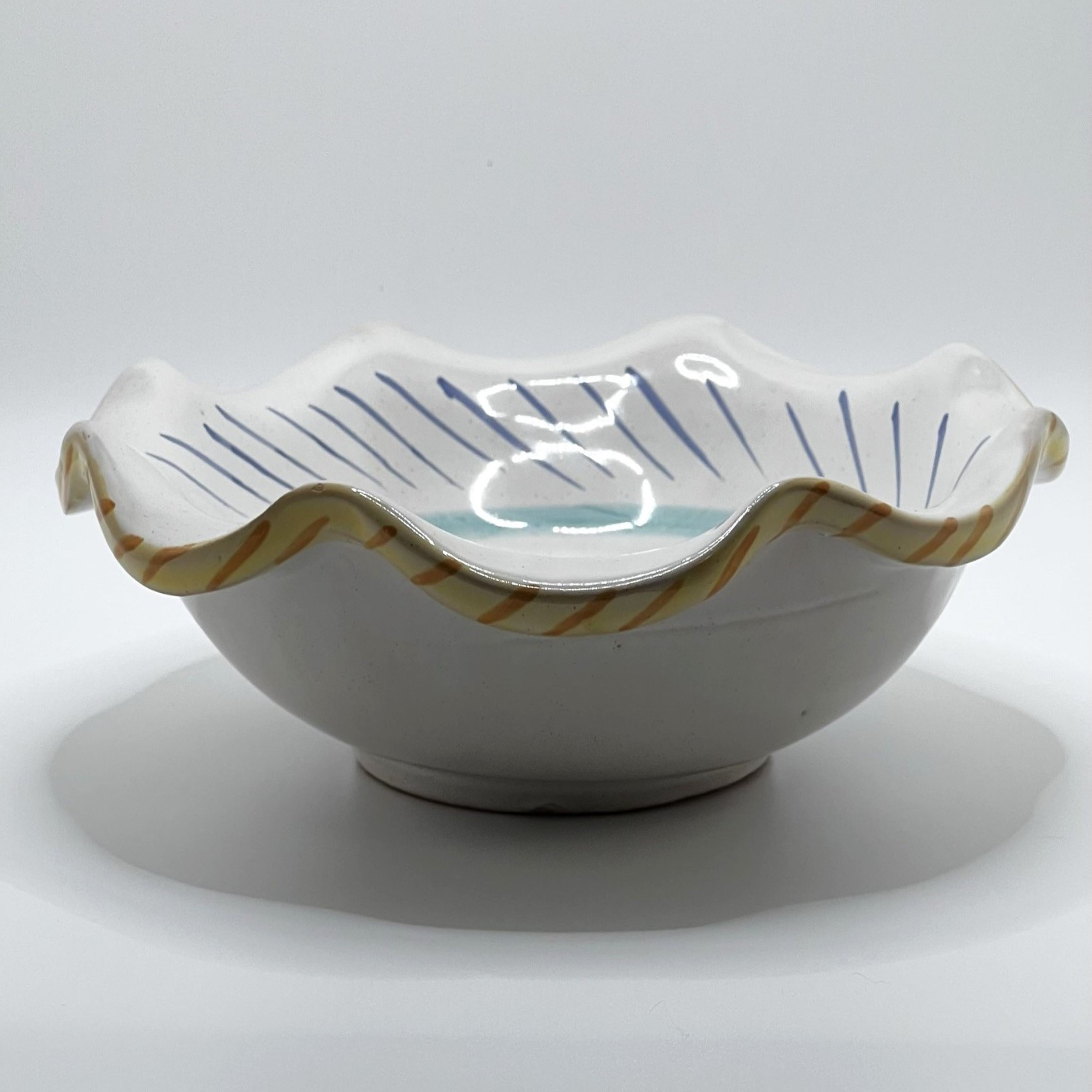 Vintage Italian MOMA Bowl Ceramiche Artigianali Hand Painted Etsy