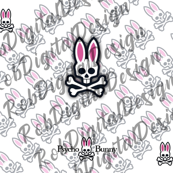 psyco bunny 20oz Sublimation Tumbler wrap design Instant Download