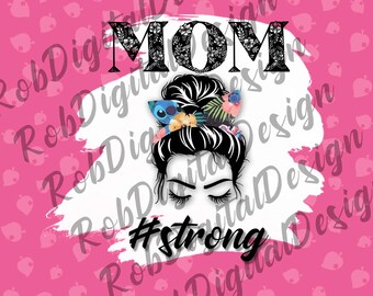 MOM forte 20 onças embrulhado em copo reto Design de sublimação download digital